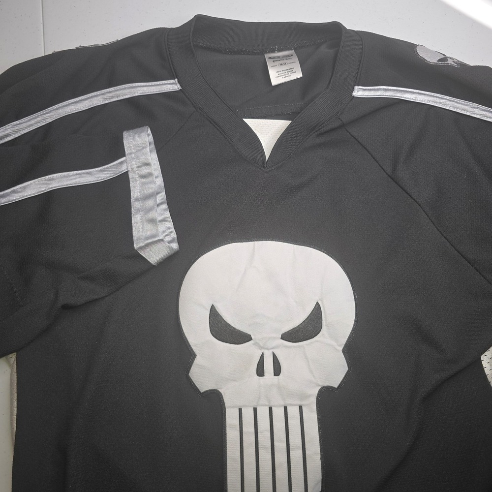 Athletic Knit PUNISHER Hockey Jersey Medium -2212
